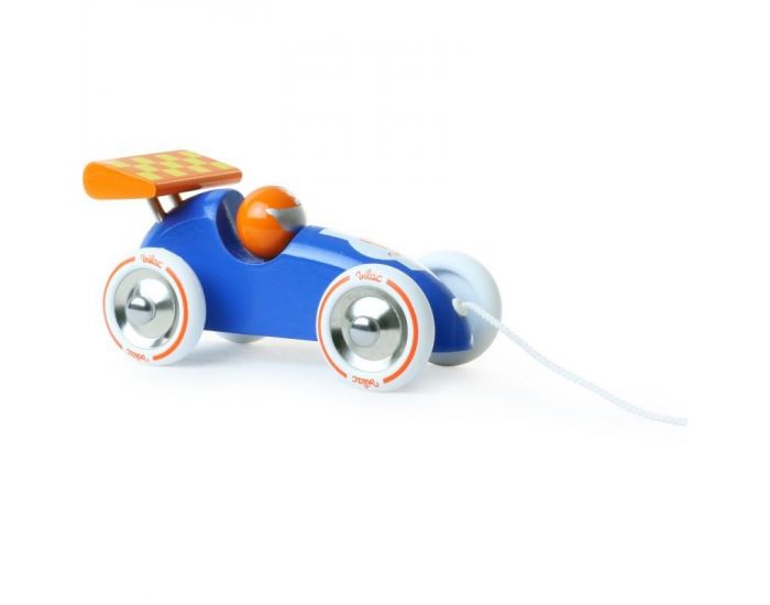 VILAC Voiture de course  traner bleue orange - Ds 12 mois