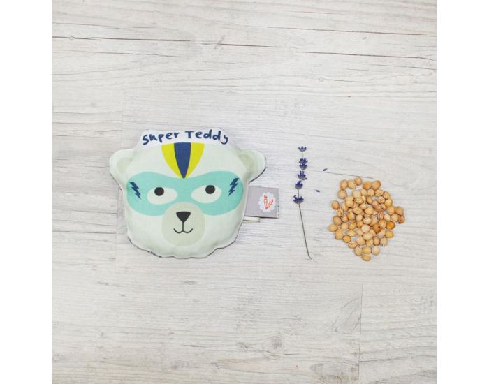 CAROTTE & CIE Bouillotte s�che aux noyaux de cerises Super Teddy