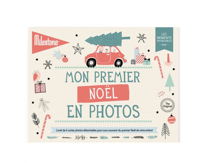 MILESTONE Cartes photo Mon Premier No�l