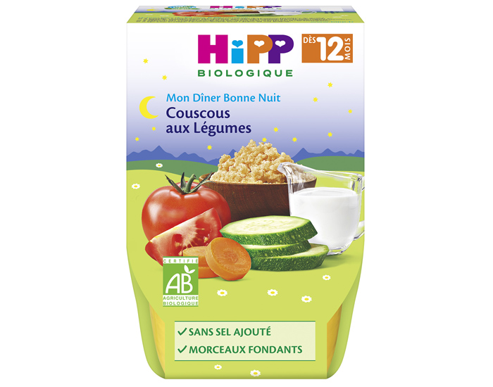 HIPP Bol Mon Dner Bonne Nuit - ds 8 ou 12 mois