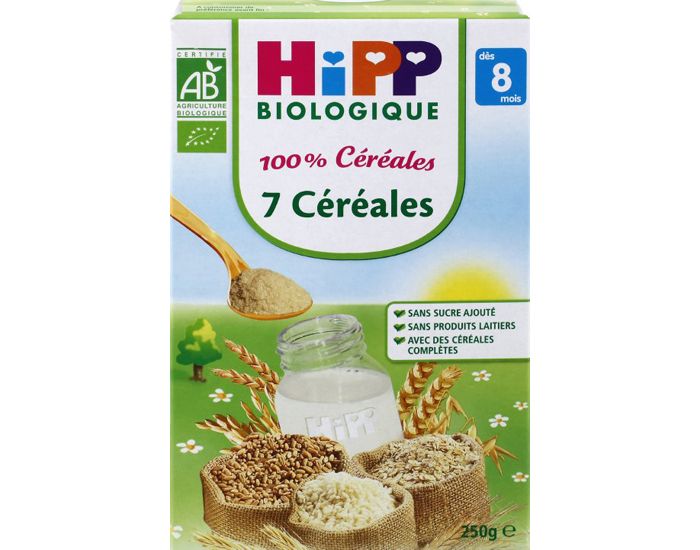 HIPP 100% Crales - 7 Crales - ds 8 mois