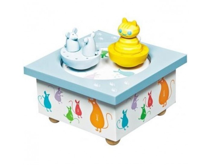 TROUSSELIER Boite a musique chat et souris