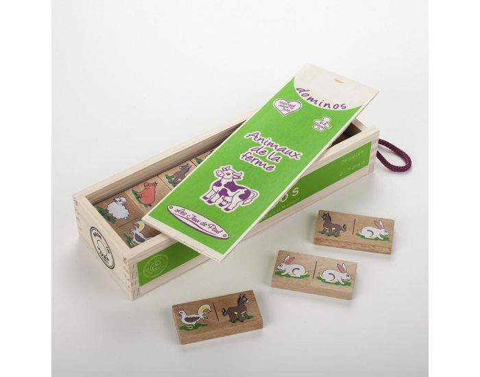 JURABUIS Dominos animaux de la ferme - Ds 2 ans