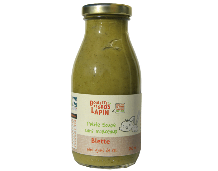 BOULETTE ET GROS LAPIN Petite Soupe de Blette Sans Morceaux - 250 ml