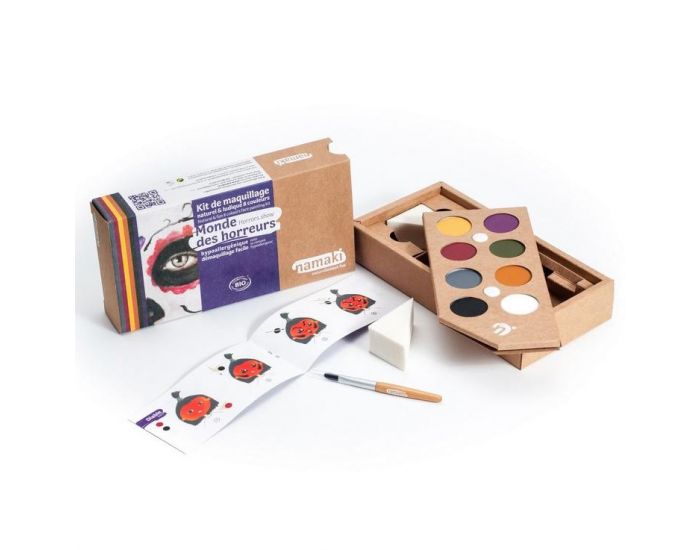 NAMAKI Kit de Maquillage 8 couleurs - Monde des Horreurs - Ds 3 ans