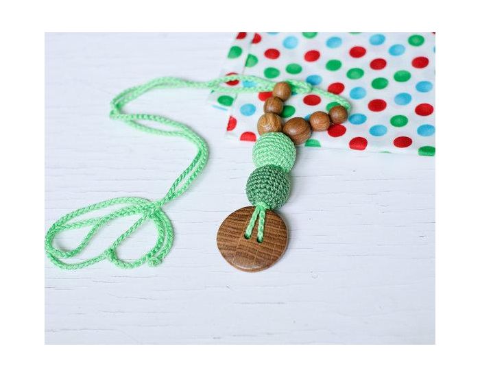 KANGAROO CARE Collier d'allaitement et de portage Double Green Chne - BN001