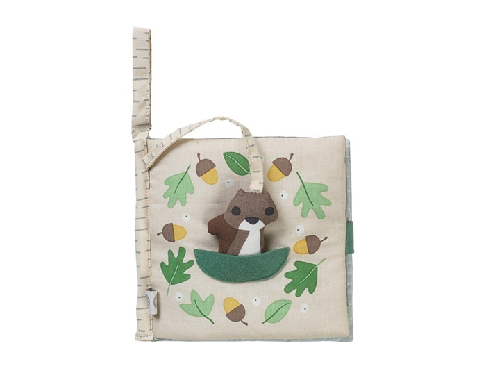 FRANCK ET FISCHER Livre en Tissu Ecureuil - Ds 12 mois