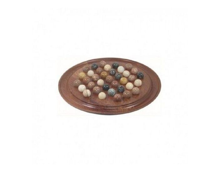 JURABUIS Solitaire rond 300 mm 37 billes pierres