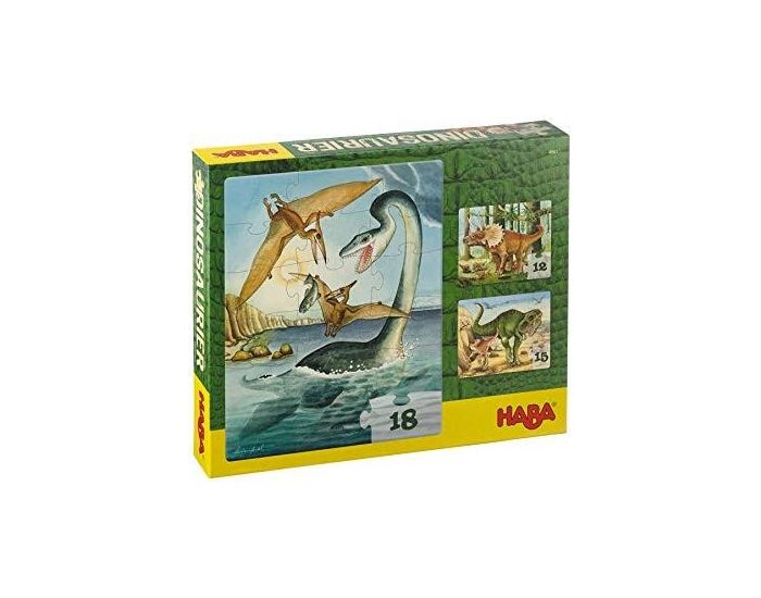 HABA Puzzles dinosaures - Ds 3 ans