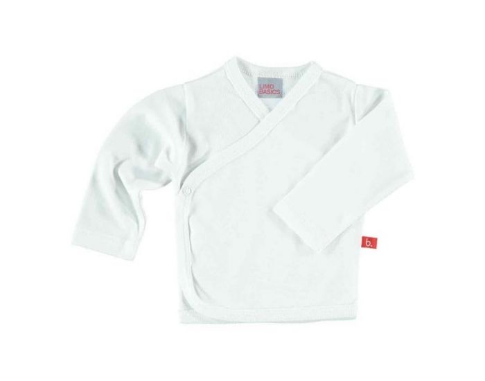LIMOBASICS Brassi�re Naissance en Coton Bio - Blanc 0-1 mois