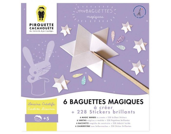 PIROUETTE CACAHOUETE - Kit Créatif Baguettes Magiques - Dès 4 ans