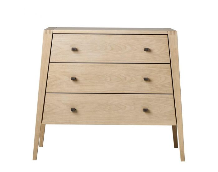 LEANDER Commode 3 tiroirs Linea en chne massif