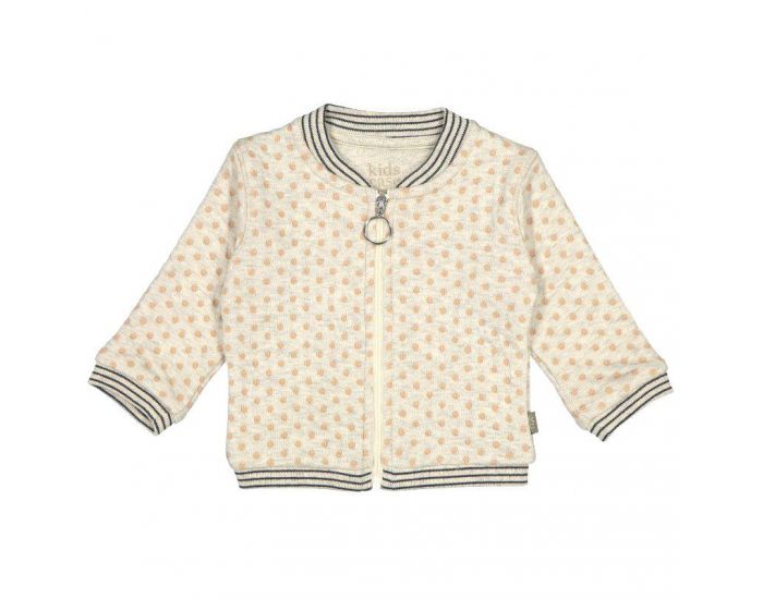 KIDSCASE Veste Bb Zippe en Coton Bio - Beige