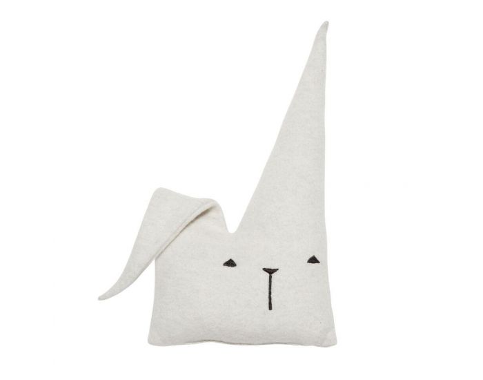 FABELAB Doudou Lapin Voyageur en Coton Bio - D�s la Naissance - Blanc
