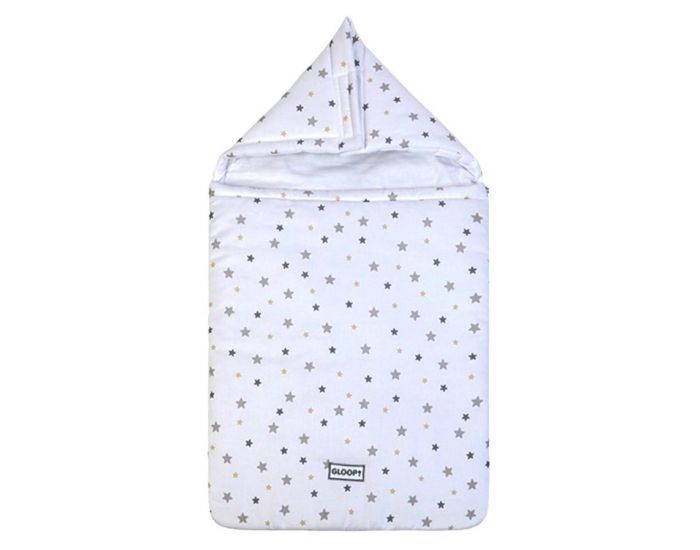GLOOP! Nid d'ange en Coton Bio Motif �toile - Blanc
