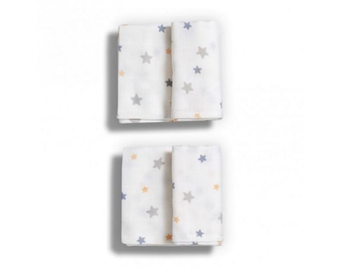 GLOOP Lot de 2 Langes Bio - 70 x 70 cm