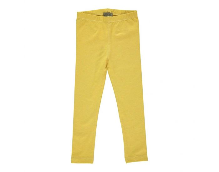KIDSCASE Legging Enfant en Coton Bio - Jaune Blanc
