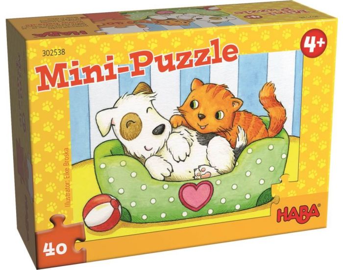 HABA Mini puzzle animaux domestiques - Ds 4 ans