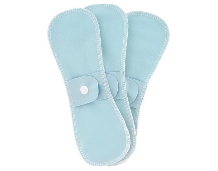 LULU NATURE Serviettes Lavables en Chanvre et Coton Bio Flux Normal - Lot de 3