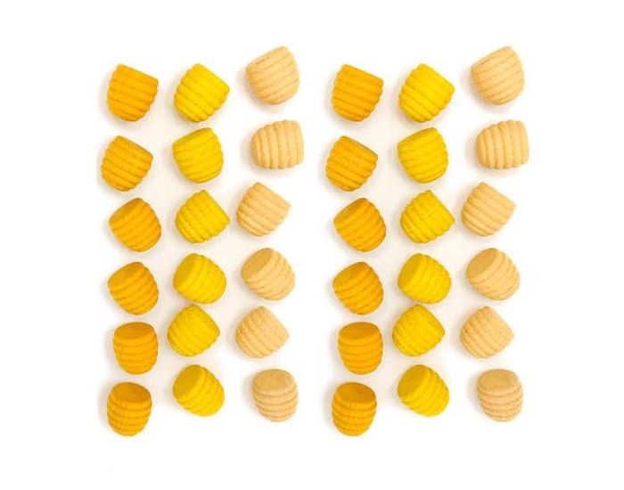 GRAPAT Jouets libres Mandala minis nids d'abeille en bois - Ds 36 mois