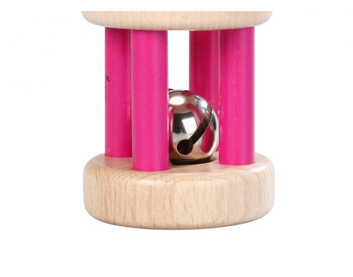 KIKADU Hochet en Bois Rouleau Fille - Ds 3 mois