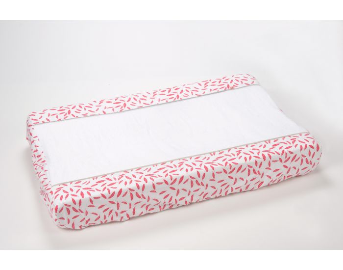 KIKADU Housse Matelas  Langer - Flamant Rose - 70 x 45 cm