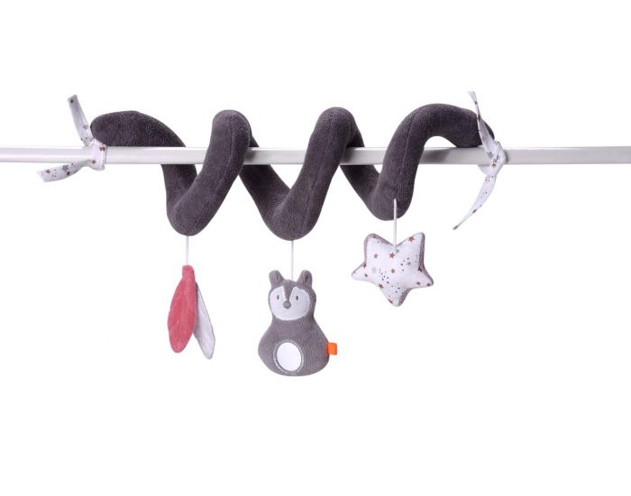 KIKADU Serpentin Renard toile - Rose - Ds la Naissance