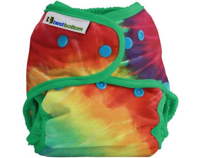 BEST BOTTOM Couche lavable TE2 Taille Unique pressions  - Totally Tie Die