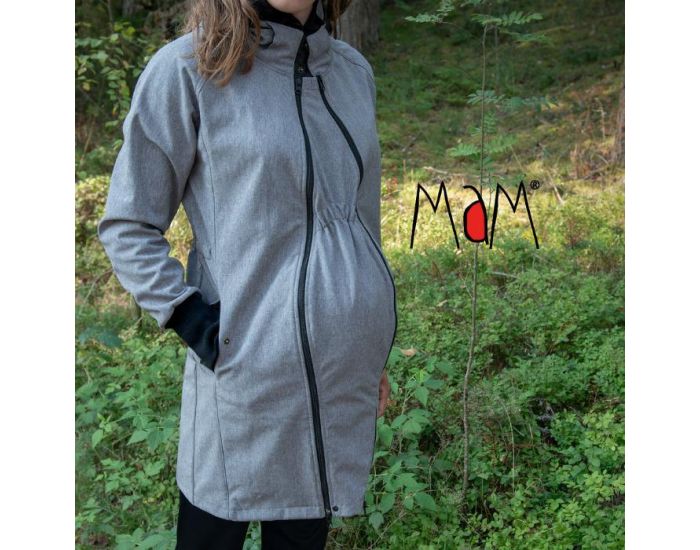 MAM DESIGN Manteau de Maternit 4 en 1 - Gris