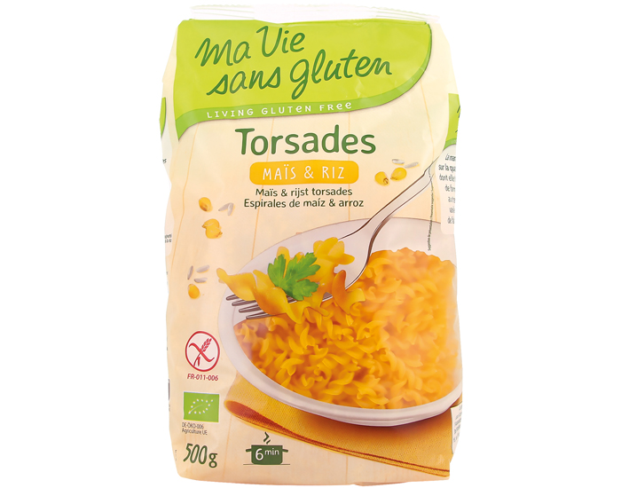 MA VIE SANS GLUTEN Torsades Mas & Riz - Sans Gluten - 500 g