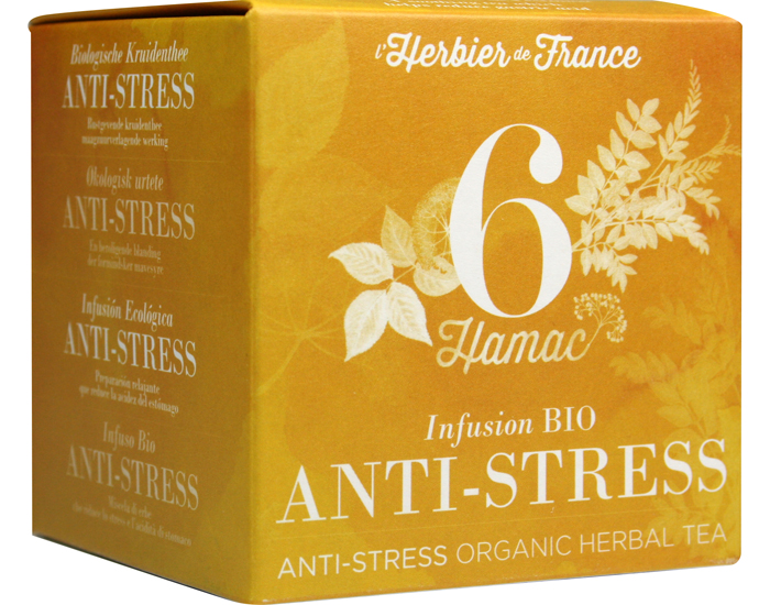 L'HERBIER DE FRANCE Infusion Anti-Stress - Hamac 6 - 15 Sachets