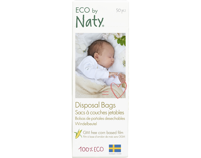 NATY Sacs � Couches Jetables - 50 Sacs