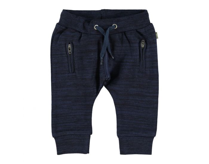 KIDSCASE Pantalon bb  poches en coton bio - bleu marine