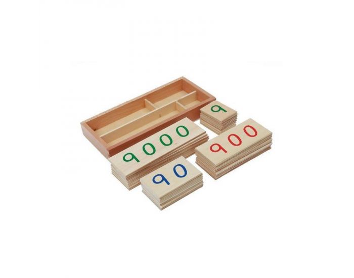 Petites Cartes des Nombres 1-3000 - Haut de Gamme - Ds 3 ans