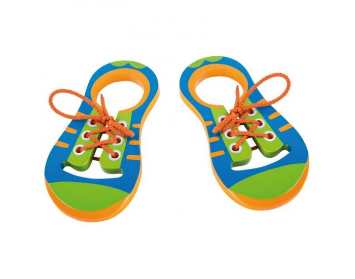 Chaussures  lacer en bois - Ds 4 ans 