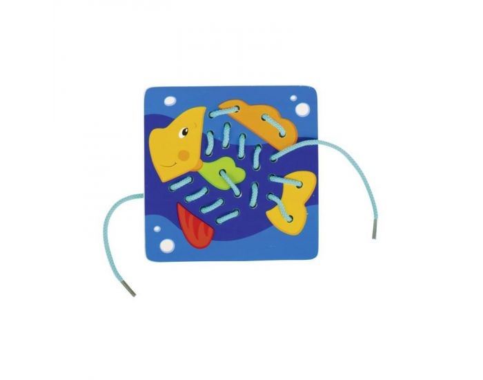 Jeu de lacets en bois - Ds 4 ans