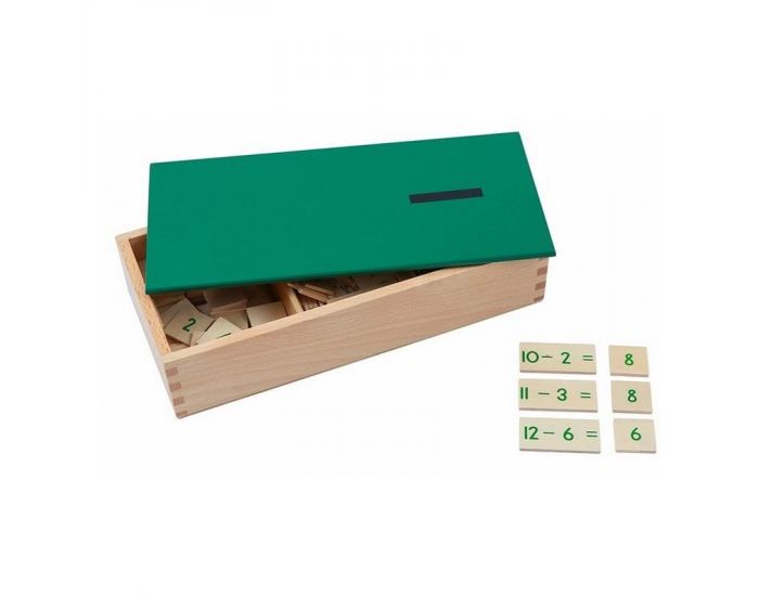 Grande Boite des Soustractions Vertes - Ds 6 ans