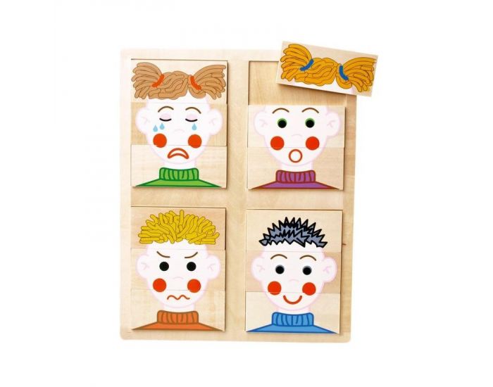 Puzzle Visages - Les Emotions - Ds 2 ans
