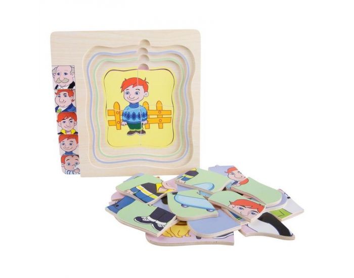 Puzzle cycle vie - Homme - Ds 3 ans