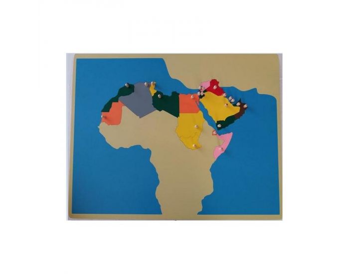 Carte Puzzle du Maghreb et Péninsule Arabique haut de gamme - Dès 3 ans