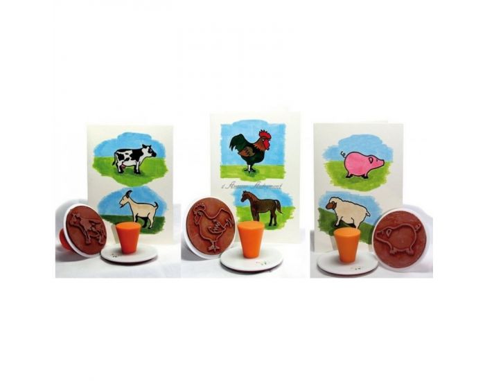 Tampons Animaux Ferme - Ds 3 ans