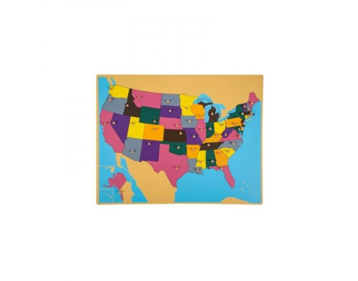 Carte puzzle USA Haut de gamme - Ds 3 ans