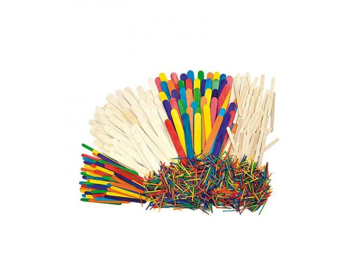 Lot De 1200 Btonnets Et Allumettes En Bois - Ds 3 ans