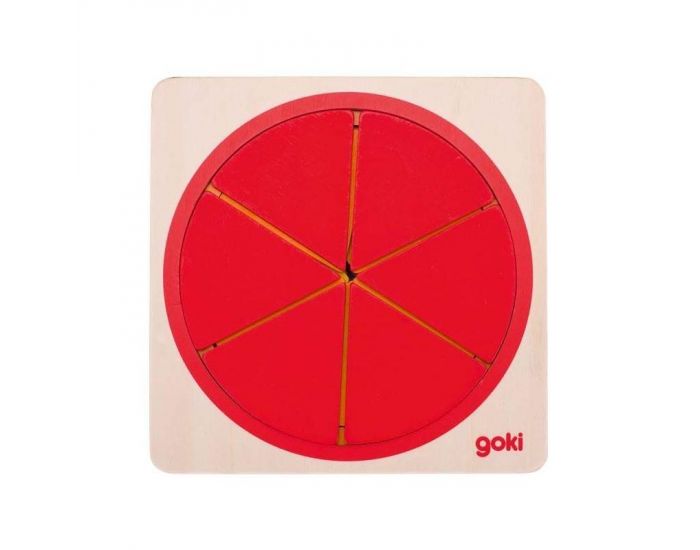 GOKI Fractions de Cercle en Bois - Ds 4 ans