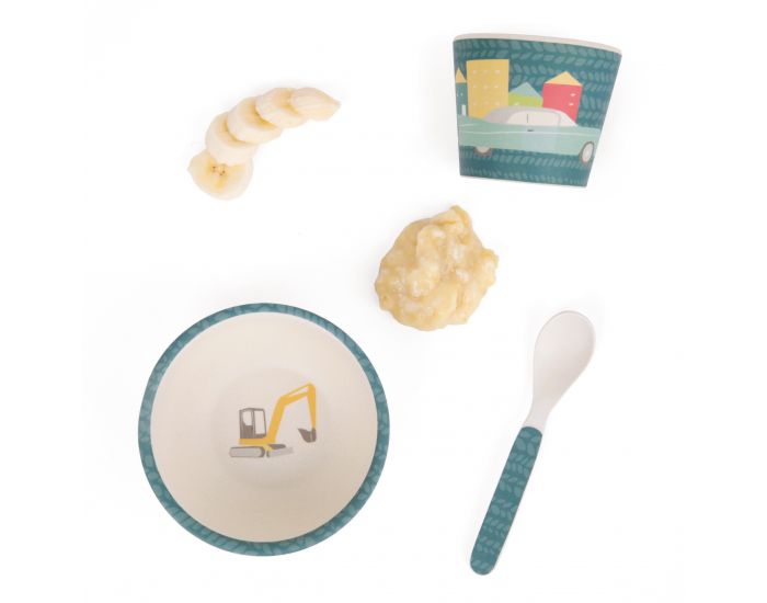 LOVE MAE Coffret Repas Bb avec Ventouse