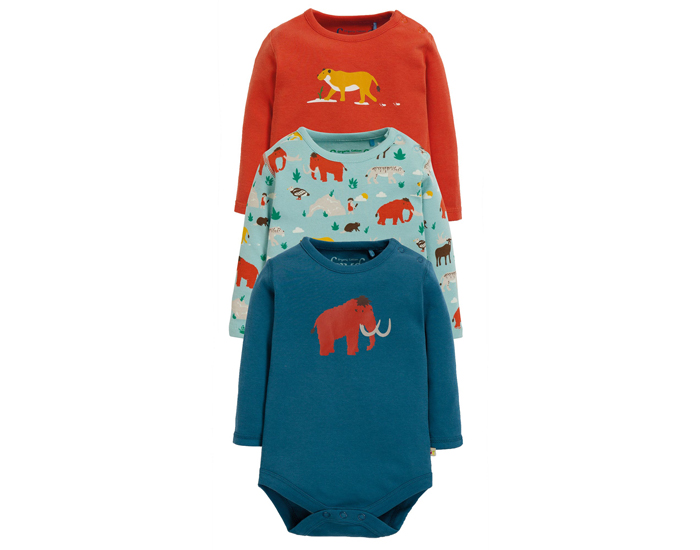 FRUGI Lot de 3 Bodys Manches Longues - L'Age de Glace