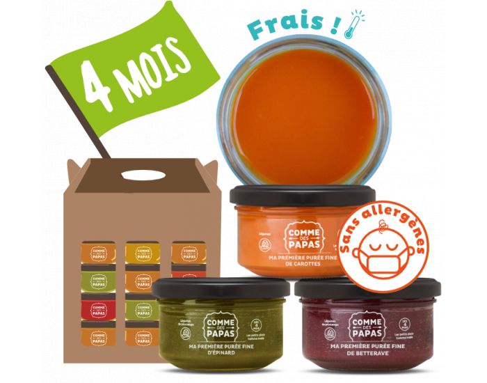 COMME DES PAPAS Pack Sans Allergnes d'Hiver - Ds 4 mois