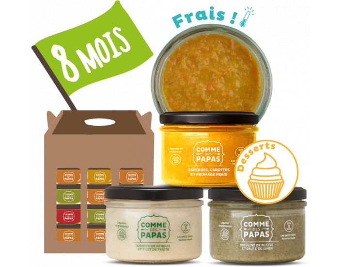 COMME DES PAPAS Pack Dessert d'Hiver - Ds 8 mois