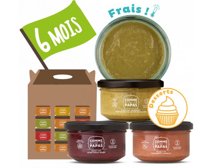 COMME DES PAPAS Pack Dessert d'Hiver - Ds 6 mois