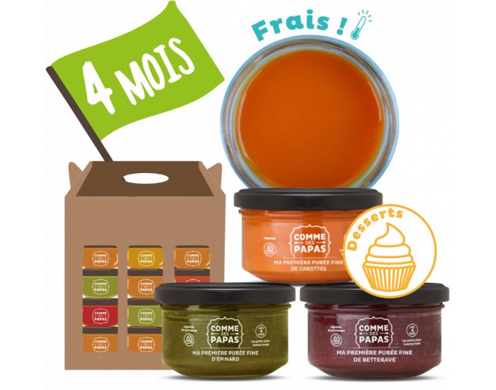 COMME DES PAPAS Pack Dessert d'Hiver - Ds 4 mois